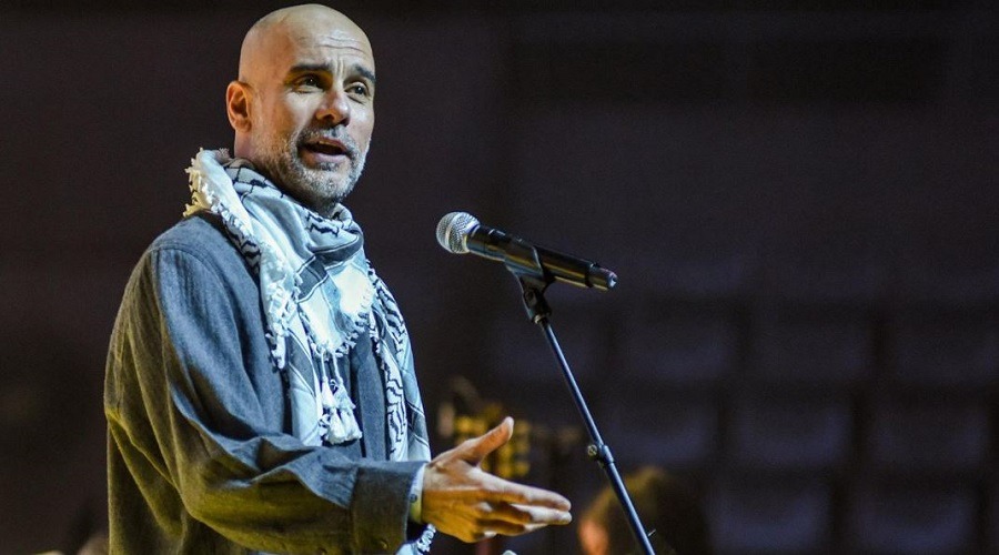 ফিলিস্তিনি শিশুদের পাশে দাঁড়ালেন গার্দিওলা