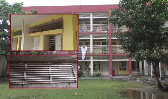 গায়ে খুলে পরলো স্কুলের লোহার গ্রিল, প্রাণে বাঁচলো শিক্ষার্থীরা