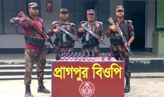 দৌলতপুরে প্রায় ৫৫ লক্ষ টাকা মূল্যের ভারতীয় মাদকদ্রব্য উদ্ধার