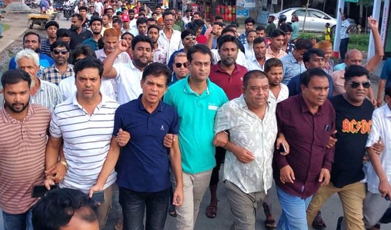 চাটমোহরে বিএনপির পৃথক বিক্ষোভ মিছিল