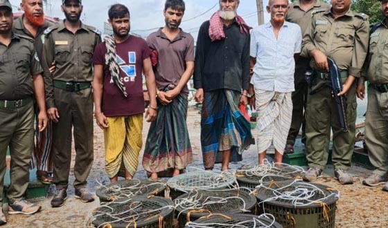 সুন্দরবনে অভিযান, হরিণ শিকারের ফাঁদসহ ৪ শিকারি আটক