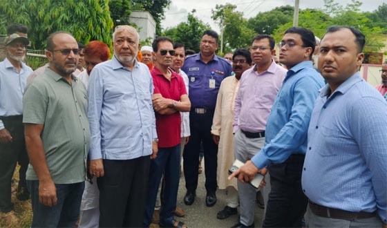 দৌলতপুরে  ডাকবাংলা ভবন নির্মাণের স্থান পরিদর্শন