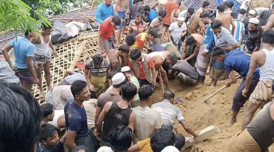 রোহিঙ্গা ক্যাম্পে পাহাড় ধসে ৮ জনের মৃত্যু, আহত পাঁচ জনকে উদ্ধার