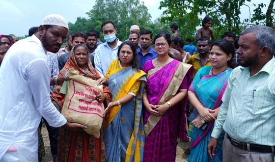 শ্রীবরদীতে বন্যাদুর্গত মানুষের জন্য মানবিক সহায়তা