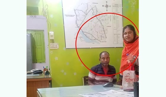 গোদাগাড়ীর ওসির কক্ষে স্ত্রীসহ মাদক মামলার আসামি আজাদ