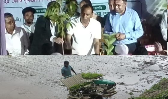 যান্ত্রিক পদ্ধতিতে ধানের চারা রোপণের উদ্বোধন করেন ডেপুটি স্পিকার