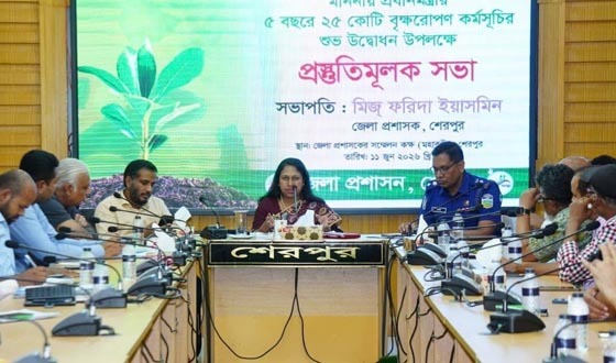 প্রধানমন্ত্রীর বৃক্ষরোপণ কর্মসূচির উদ্বোধন উপলক্ষে প্রস্তুতিমূলক সভা