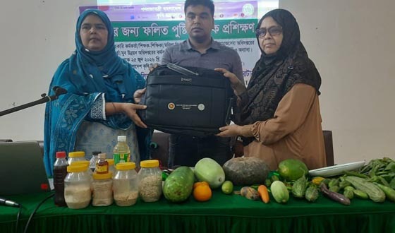 ময়মনসিংহে সুস্বাস্থ্যের জন্য ফলিত পুষ্টি বিষয়ক প্রশিক্ষণ
