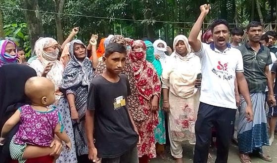 দৌলতখানে শিশু শিক্ষার্থী হত্যার বিচার দাবিতে বিক্ষোভ