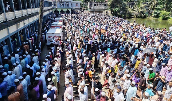 কাতারে সড়ক দুর্ঘটনায় নিহত কানাইঘাটের পাঁচ প্রবাসীর মরদেহ দেশে, দাফন সম্পন্ন