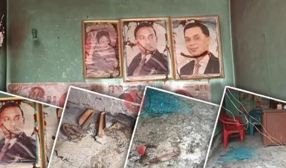 সাতক্ষীরায় বিএনপির কার্যালয়ে আগুন