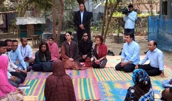 ফুলবাড়ীয়ায় ব্র্যাক কর্মসূচি পরিদর্শনে ব্যারিস্টার জাইমা রহমান