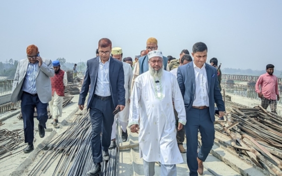 সোনাহাট সেতুর দ্রুত কাজ সমাপ্তের তাগিদ দিলেন এমপি আনোয়ারুল