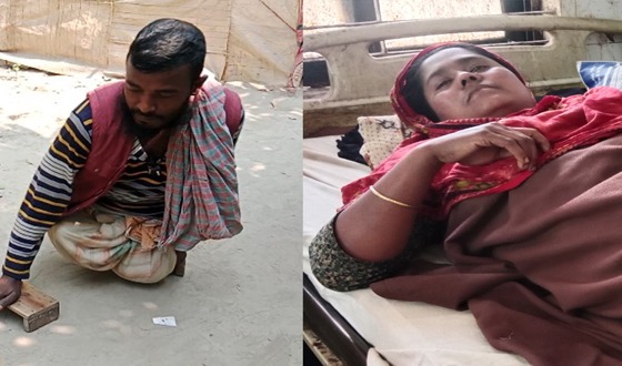 পীরগাছায় প্রতিবন্ধী পরিবারের উপর হামলা, আহত ৪