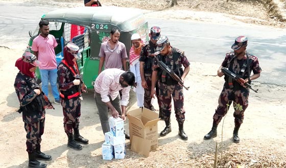 জ্বালানি তেল ও পণ্য পাচার রোধে বিজিবির কড়াকড়ি