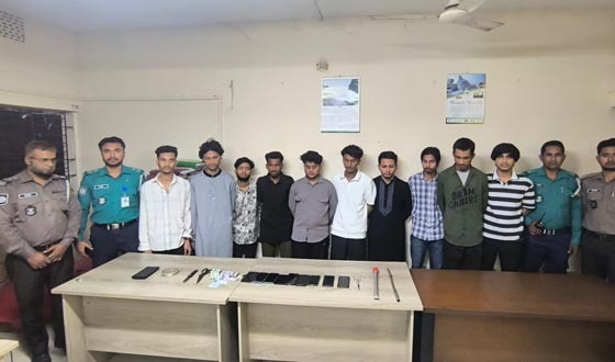 সিলেটে অপহরণ ও মুক্তিপণ চক্রের ১০ সদস্য গ্রেপ্তার