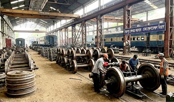 চাকা সংকটে থমকে যাচ্ছে সৈয়দপুর রেলওয়ে কারখানার উৎপাদন
