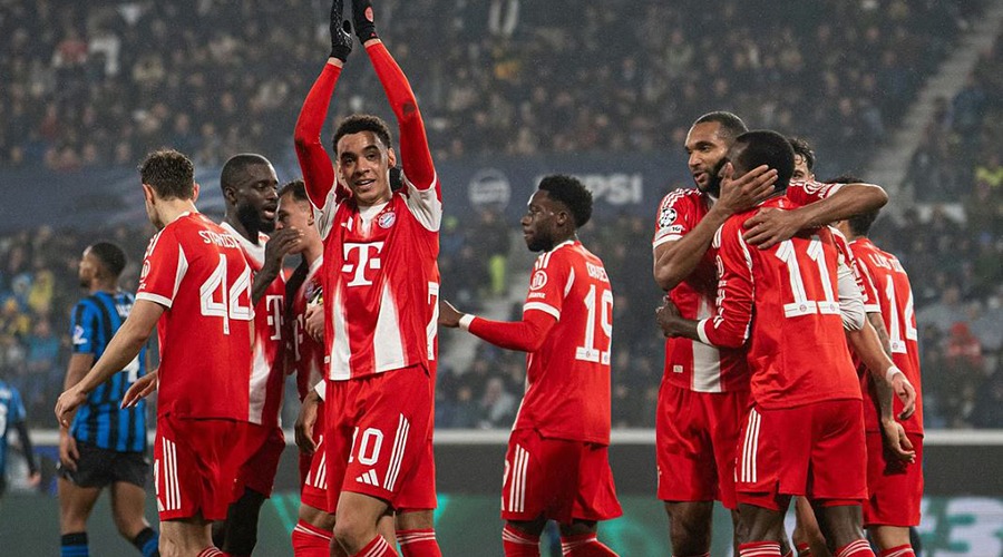 আতালান্তার জালে বায়ার্নের গোল বন্যা