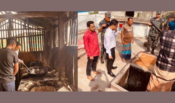 আশাশুনিতে মোবাইল কোর্ট ও ফিলিং স্টেশন পরিদর্শন