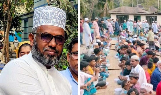 হাইমচরে মাওলানা নূরুজ্জামানের মৃত্যুবার্ষিকীতে দোয়া ও ইফতার