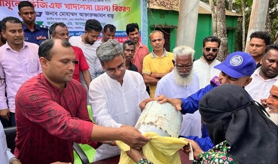 প্রধানমন্ত্রীর ঈদ উপহার ভিজিএফ চাল বিতরণ