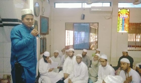 কিশোরগঞ্জে সদর মডেল থানা মসজিদে দু'আ অনুষ্ঠান