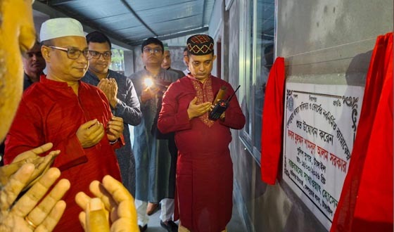 দেলদুয়ার থানায় ব্যারাকের উদ্বোধন ও মসজিদের ভিত্তি প্রস্তর স্পাপন