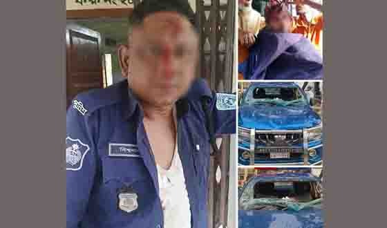 ডিমলায় অবৈধভাবে পাথর উত্তোলনে বাধা দেয়ায় চেয়ারম্যান পুলিশসহ আহত ১০