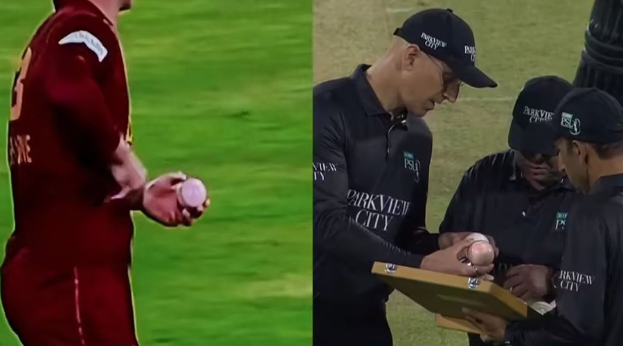 খেলার মাঝেই রঙ পাল্টে গেলো বলের!