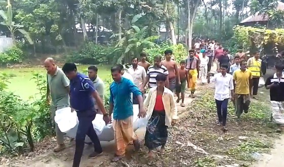 পাবনার আমিনপুরে হলুদ ক্ষেতে মিলল ব্যবসায়ীর আগুনে ঝলসানো লাশ