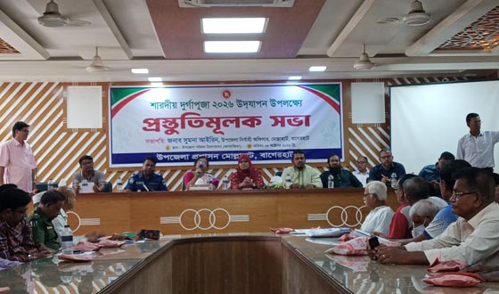 মোল্লাহাটে শারদীয় দুর্গাপূজা উদযাপনে প্রস্তুতিমূলক সভা