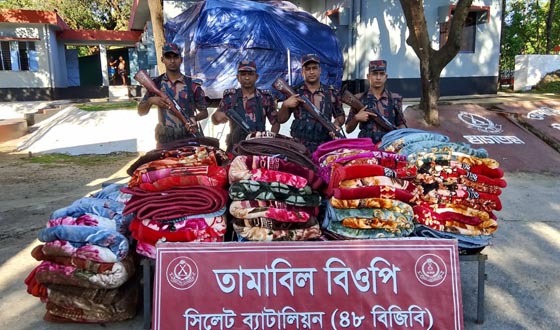 সিলেট সীমান্তে অর্ধ কোটি টাকার চোরাচালান আটক
