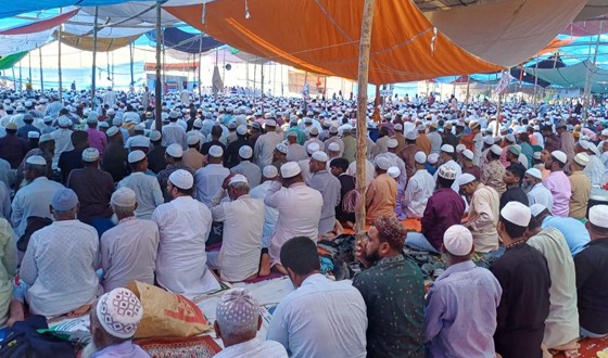 চাঁদপুর ইজতেমা মাঠে জুমার নামাজে ১০ সহস্রাধিক মুসল্লির সমাগম