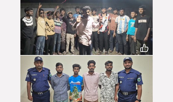 মহাদেবপুরে ‘জয় বাংলা’ স্লোগান দিয়ে আটক চার ছাত্রলীগকর্মী
