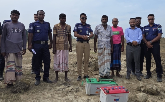 বাগমারায় অবৈধ পুকুর খননের দায়ে একজনের কারাদণ্ড,  জরিমানা