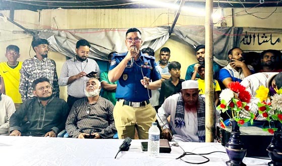 সৈয়দপুর হাতিখানা ক্যাম্পে মাদকবিরোধী সভা অনুষ্ঠিত