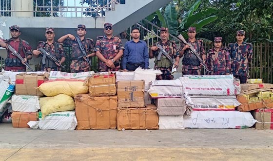 কুমিল্লায় প্রায় ১ কোটি টাকার ভারতীয় বাজি, ফুচকা ও বাসমতি চাল জব্দ