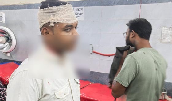 শৈলকুপায় ভ্যান-ট্রাক মুখোমুখি সংঘর্ষে দুই তরুণ গুরুতর আহত