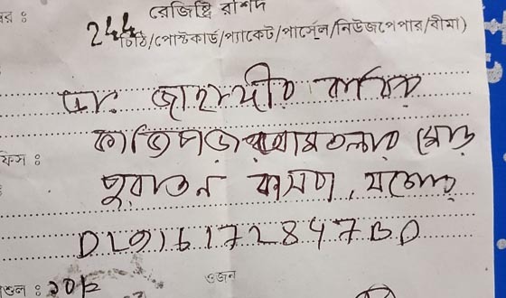 শৈলকুপায় ডাকসেবার ডিজিটাল প্রচারণার ফানুস, পার্সেল পৌঁছায়নি ১৪ দিনেও