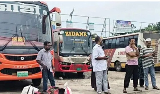 জামালপুর-ঢাকা রুটে বাস চলাচল বন্ধ, যাত্রীদের চরম ভোগান্তি