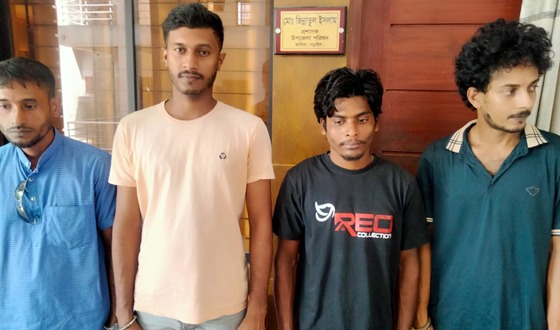 নড়াইলের কালিয়ায় গাঁজা সেবনের দায়ে ৪ যুবককে কারাদণ্ড