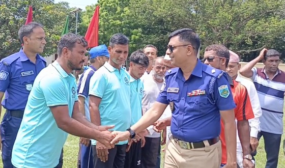 তানোরে প্রথম বারের মত থানা পুলিশের আয়োজনে আন্ত ইউনিয়ন কাবাডি খেলা অনুষ্ঠিত