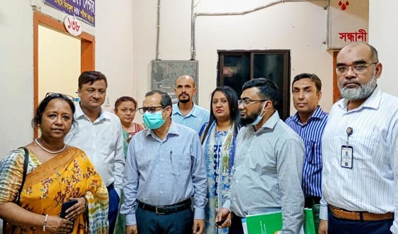 এইচআইভি ও যক্ষ্মা ইউনিট পরিদর্শনে স্বাস্থ্য মন্ত্রণালয়ের প্রতিনিধি দল