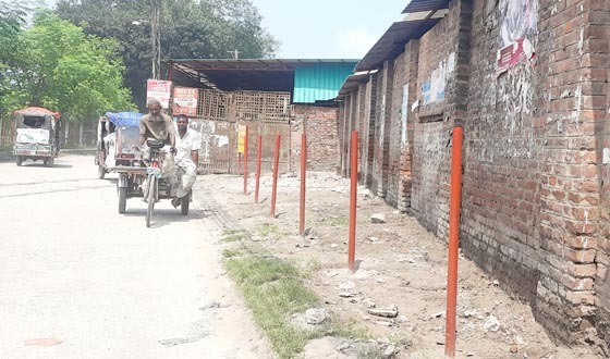 সৈয়দপুরে রেলের জায়গা দখলের চেষ্টা, ডিএস এর হস্তক্ষেপে উচ্ছেদ