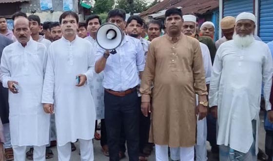 সৈয়দপুরে মাদক নির্মূলে ওয়ার্ডবাসীর বিক্ষোভ মিছিল