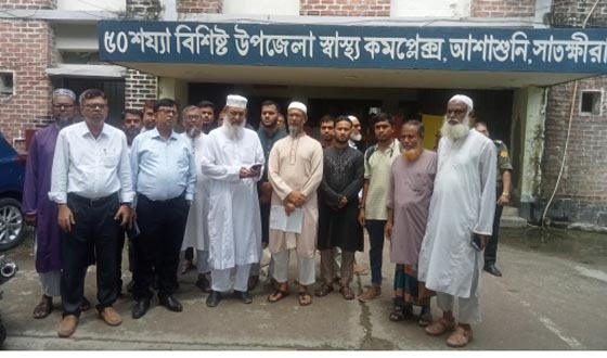 আশাশুনি হাসপাতালে নতুন ভবনের সয়েল টেস্ট উদ্বোধন