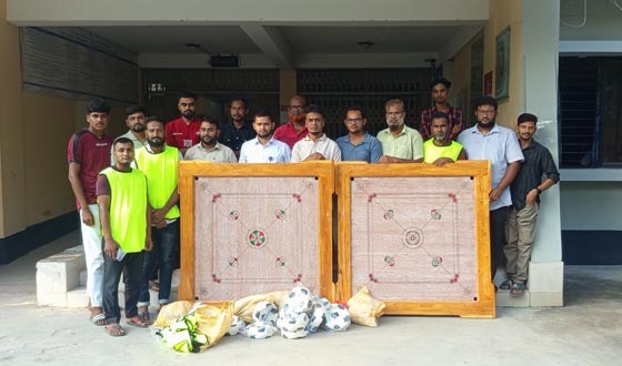 বিরলে ক্রীড়া সামগ্রী বিতরণ