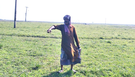 বাজিতপুরে হাওরে জমি জবর দখলের অভিযোগ