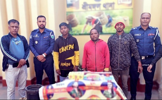 শ্রীমঙ্গলে জুয়া খেলার সরঞ্জামসহ গ্রেফতার ৩