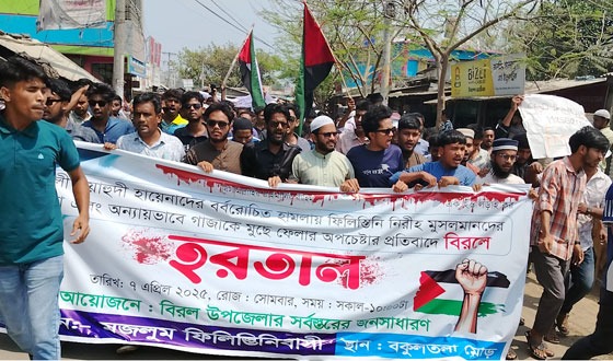 বিরলে হরতাল ও বিক্ষোভ মিছিল অনুষ্ঠিত